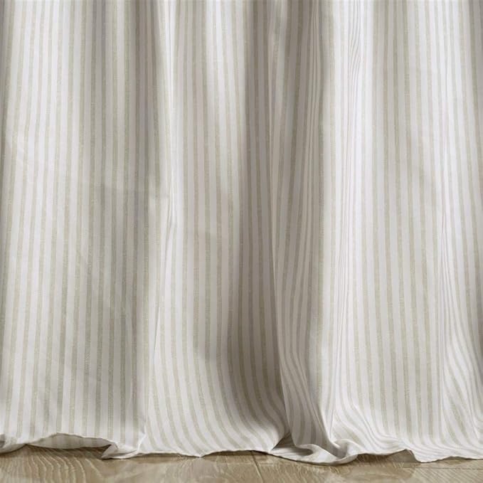 Lush Decor Ticking Stripe Bedspread Queen Size 3 Piece Set Wheat - Ruffle Bedding Set Queen Bedspreads - Striped Bedding - Farmhouse & Coquette Decor