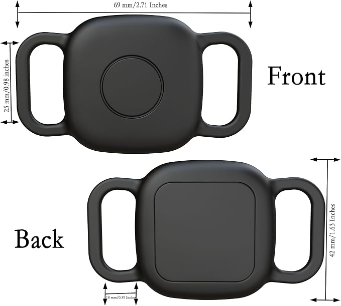 Dog Collar Holder Compatible with Life360 Tile Mate 2024/2022 Tracker, 4-Pack Waterproof Soft Silicone Cover for Cat Pet Necklace,Scratch Resistant Protective Case Accessorie for Anti-Lost