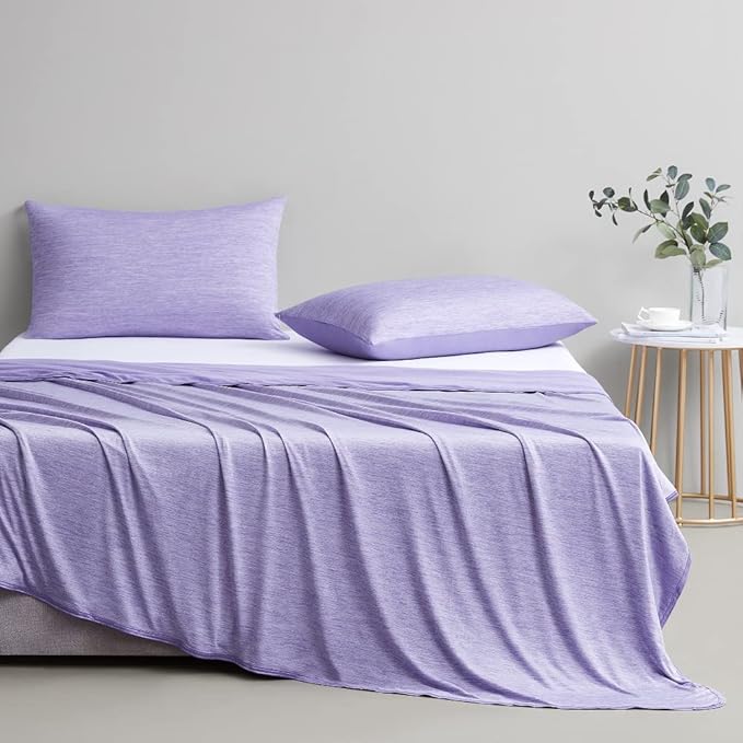 Elegear Revolutionary Cooling Blanket Twin, Absorbs Heat to Keep Body Cool for Night Sweats, Arc-Chill 3.0 Cool Fiber Q-Max>0.5 for Hot Sleepers, Lightweight Summer Cold Blankets for Sleeping, Purple