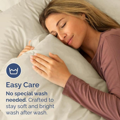 Standard Pillow Cases Set of 2 - Ultra-Soft Hotel Quality Pillowcase Covers - Comfy & Wrinkle Free - Stain and Fade Resistant - Machine Washable Pillow Protectors - 2 Piece Set - Standard Size Wheat