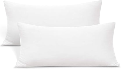 Stretch Toddler Pillowcases - Jersey Knit Travel Pillow Cases to Fit Pillows Sized 12x16, 13x18 or 14x20, Ultra Soft Envelope Closure, Small, Set of 2, White