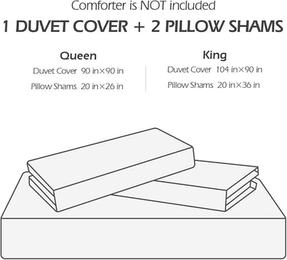 SLEEPBELLA Duvet Cover King, 600 Thread Count Cotton Blue & Green Paisley Floral Pattern Reversible Comforter Cover