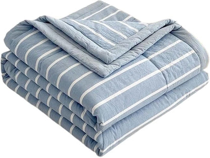 Lightweight Summer Bedspread Quilt Coverlets Bedding Set Queen King Size,Air Conditioning Comforter Blanket Skin-friendly Soft Breathable Geometric Pattern Bedding Coverlet For All Season ( Color : 1#