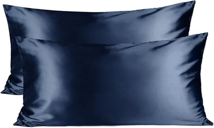 Yanibest Satin Pillowcase, King Size Pillow Cases Set of 2 - Silk Pillow Cases for Hair and Skin with Zipper, Silk Pillow Cases King for 20"x36", Exquisite Packaging for Women Men