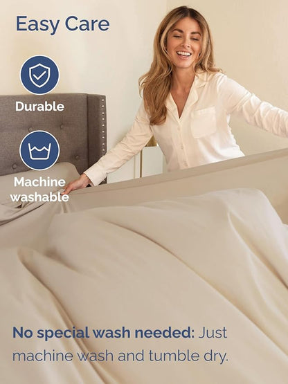 Extra Deep Pocket Full Size Sheet Set - 4 Piece Breathable & Cooling Bed Sheets - Hotel Luxury Bedding with 16 to 21 inch Extra Deep Pockets - Ultra-Soft, Fade & Wrinkle Resistant - Oeko-Tex - Wheat