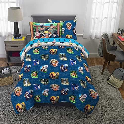 Naruto Anime Bedding Super Soft Comforter And Sheet Set With Sham, 5 Piece Twin Size, By Franco