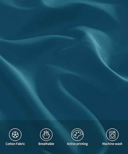 Warmstar Cotton Body Pillow Cover 1 Pack, 600 Thread Count Body Pillow case 20"x54", Long Body Pillow Case Cover Soft Breathable with Envelope Closure,Teal
