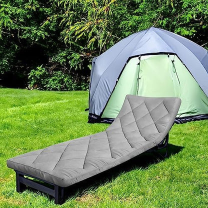 Cot Mattress Pad 30" X 75" Quilted Cot Pads for Camping