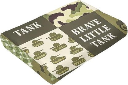 Tank Blanket Super Soft Warm Fluffy Fleece Flannel Military Camouflage Throw Blanket Cozy Fuzzy Plush Stuff Bedding Blankets Gifts for Teens Boys Kids Women Girls Adults 80"X60"