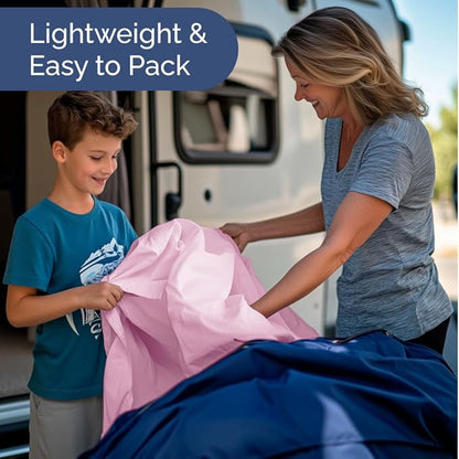 Short Queen Size 4 Piece Sheet Set - RV Short Queen, Soft, Breathable & Cooling Bed Sheets Set w/ Deep Pockets - Hotel Luxury Bedding for Women, Men, Kids, Teens, Boys & Girls - Oeko-Tex - Light Pink