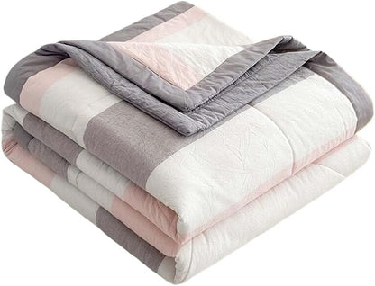 Lightweight Summer Bedspread Quilt Coverlets Bedding Set Queen King Size,Air Conditioning Comforter Blanket Skin-friendly Soft Breathable Geometric Pattern Bedding Coverlet For All Season ( Color : 8#