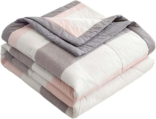 Lightweight Summer Bedspread Quilt Coverlets Bedding Set Queen King Size,Air Conditioning Comforter Blanket Skin-friendly Soft Breathable Geometric Pattern Bedding Coverlet For All Season ( Color : 8#