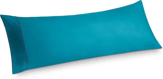 Bedsure Body Pillow Case Cover - Teal Brushed Microfiber Long Pillow Cases, Ultra Soft and Cozy Body Pillowcase with Envelope Closure for Kids, Wrinkle, Fade Resistant, 1 Pack, 20x54 Inches
