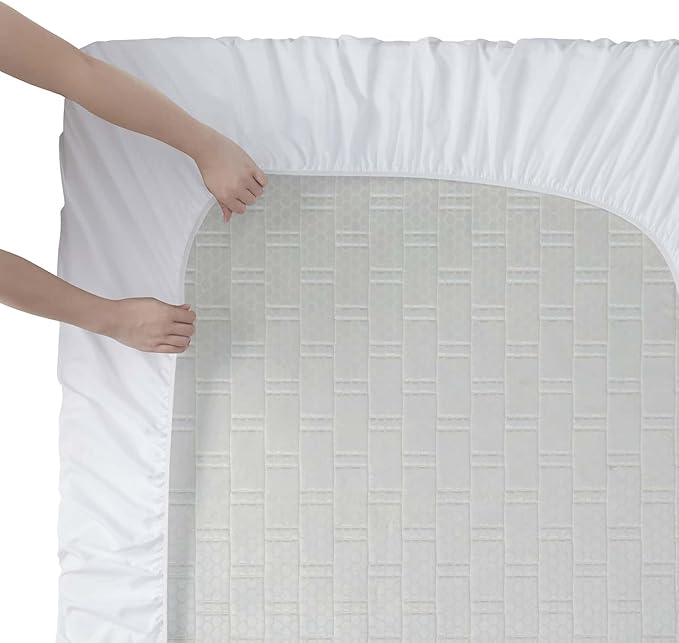Clara Clark King Sheets, 6 Piece Set - Hotel Luxury Sheets for King Size Bed, Super Soft Bedding Set, King Size, White