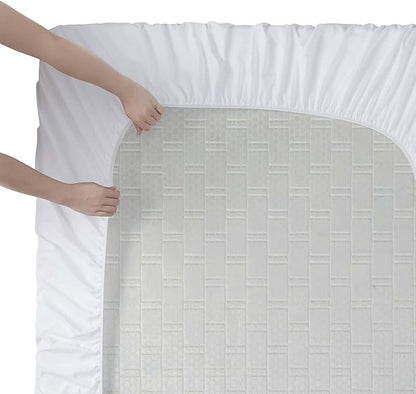 Clara Clark Cal King Sheets, 6 Piece Set - Hotel Luxury Sheets for Cal King Size Bed, Super Soft Bedding Set, Cal King Size, White