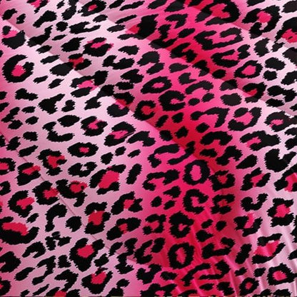 Nttopship Pink Leopard Print Comforter Bedding Set with 2 Pillowcase Queen Size Cheetah Painting Comforter Set for Kids Boys Girls Bedroom Decor