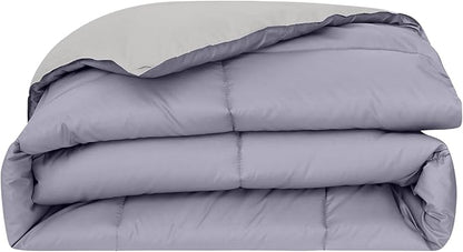 Modern Threads Down Alternative Reversible Comforter Purple/Silver Queen