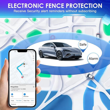 GPS Tracker for Vehicles, Tracker Device for Vehicles, No Subscription, No Monthly Fee Car Tracker Device Hidden Work with Find My (iOS Only), Magnetic Real-Time Vehicle Tracker for Kids Dogs, Black