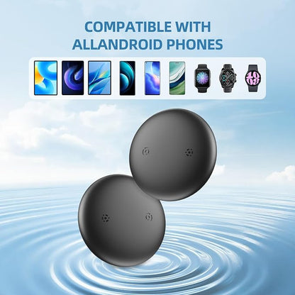 4 Pack Android Airtag, IP68 Waterproof Bluetooth Tracker Tag | Google Certified Key Finder/Luggage Tracker/Item Locator Compatible with Google Find My Device for Wallet, Kids, Pets
