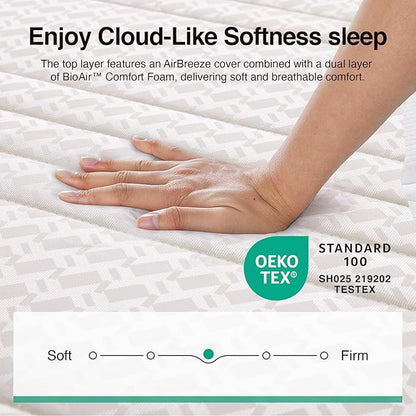 Novilla Queen Mattress, 12 Inch Queen Size Mattresses in a Box with Smarts™ Pocket Coil for Pressure Relief, Medium Plush Foam and Spring Hybrid Colchones with CertiPUR-US Certified