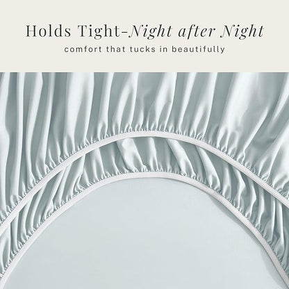 Hearth & Harbor Bed Sheets, Luxury Soft 6 Piece Bed Sheet Set Extra Deep Pocket Fitted Sheets Fits Mattress up to 21", Double Brushed Bedding Sheets & Pillowcases,