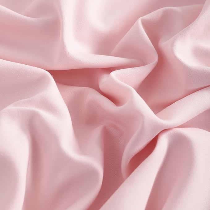 NTBAY King Pillowcase Set - 2 Pack Brushed Microfiber 20x40 Pillowcases - Soft, Wrinkle-Free, Fade-Resistant, Stain-Resistant, Blush Pink Pillowcases with Envelope Closure - 20x40 Inches, Blush Pink