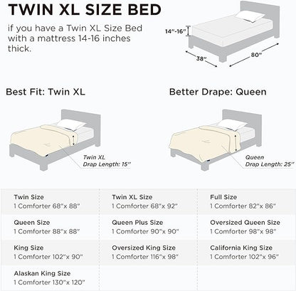 Bedsure Comforter Duvet Insert - Quilted Comforters Twin XL Size, All Season Duvet, GentleSoft Down Alternative Bedding Blanket, with 8 Tabs, Gifts for Women/Men, Mustard Yellow, Twin XL 92x68 Inches
