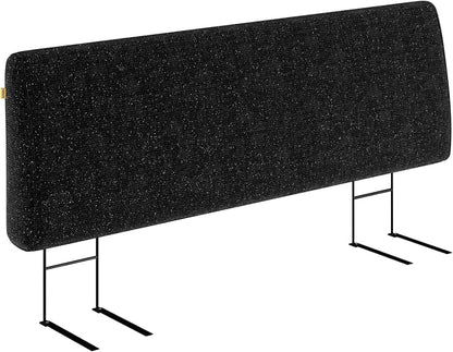 4.7" Upholstered Headboard for King Size Bed, Height Adjustable and Ergonomic Headboard, Easy Assemble, Sturdy and Durable, Starry Night Black