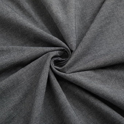 LOVQUE Dark Grey Duvet Cover Full Size, 100% Washed Cotton Linen Like Bedding Set with Zipper Closure (No Comforter), 80x90 Inches