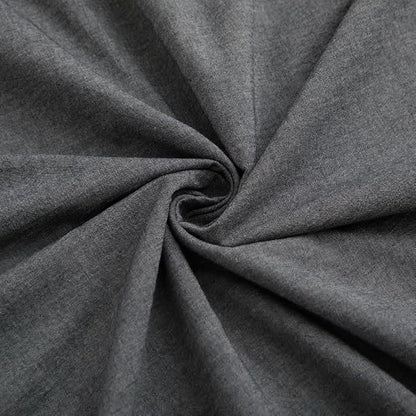 LOVQUE 100% Washed Cotton Duvet Cover Set, Linen Like Natural Bedding Set with Zipper Closure (No Comforter), 104x98 Inches, Cal King, Dark Grey