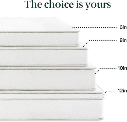 Zinus 8 Inch Foam and Spring Hybrid Mattress [New Version], California King, Fiberglass Free, Medium Firmness, Durable Support, Certified Safe Foams & Fabric, Mattress in A Box