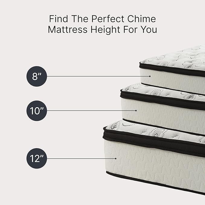 Signature Design by Ashley Chime 12 Memory Foam Mattress, Ultra Plush Contouring Support, Thick Memory Foam for Pressure Relief, Mattress in a Box, Queen Size