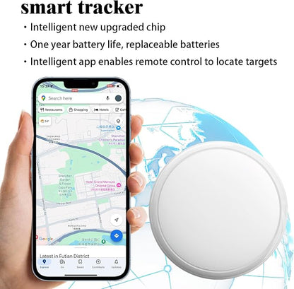 GPS Tracker for Vehicles, 1-Minute Updates, No SIM Card or Monthly Fees | iOS & Android App, 1-Year Replaceable Battery, Magnetic IPX7 Waterproof Design for Cars, Motorcycles & More