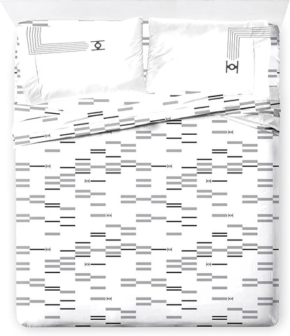 Jay Franco Comforter Set Includes Sheets and Pillow Covers - Soft and Cozy Bed Set for Stylish Room Decor, White - Star Wars, 7 Piece King Bedding