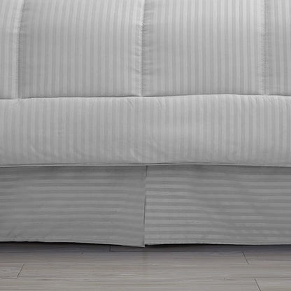 8 Piece Comforter Set Bag with Dobby Stripe Design, Case Pack (Pack of 3)