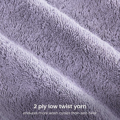 BIOWEAVES 100% Organic Cotton Bath Sheet Set of 2 | Soft Oversized Bath Towels | 700 GSM Premium Bath Towel Sheet Set GOTS Certified - Lavender