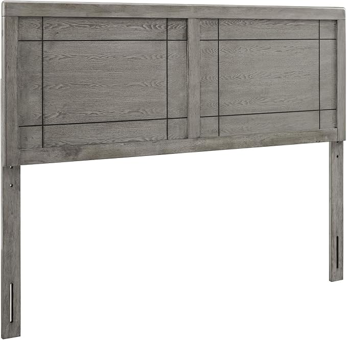 Modway MOD-6221-GRY Archie Full Wood Headboard, Gray