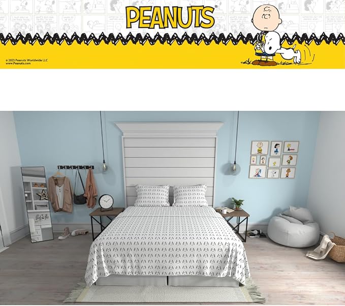 Collectibles Peanuts Snoopy Bedding Super Soft Cozy Microfiber 4 Piece King Sheet Set, (Officially Licensed Product) By Franco