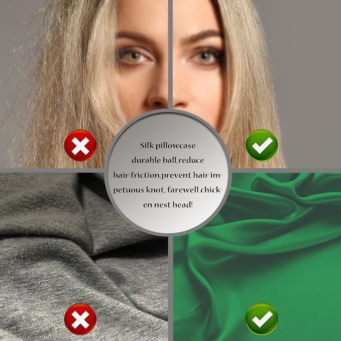 Mulberry Silk Pillowcase for Hair and Skin Standard Size 20"X 26" Pillow Case with Hidden Zipper Soft Breathable Smooth Cooling Silk Pillow Covers for Sleeping (Olive Green,Standard,1Pcs)