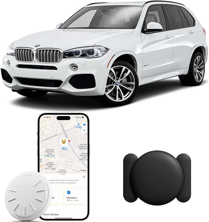 GPS Tracker for Vehicles, 1PCS Tracker Device for Vehicles, Work with Find My (iOS Only), Tracking Devices for Cars Hidden with Magnetic Case, No Monthly Fee GPS Trackers, Waterproof Car Tracker