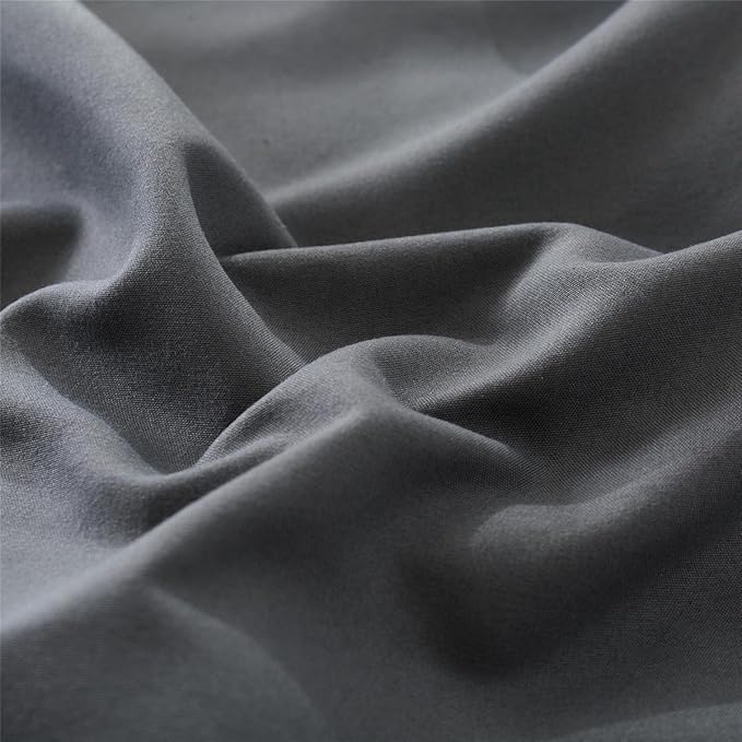 Microfiber Queen Bed Pillowcases 2 Pack, Super Soft Bed Pillow Covers Envelope Closure, Wrinkle, Fade and Stain Resistant, 20x30, Grey