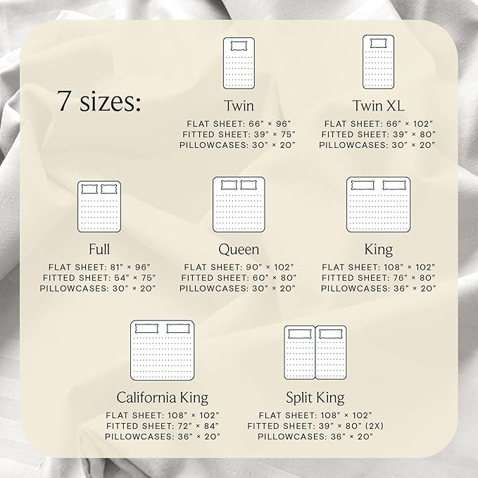 LuxClub 5 PC Split King Sheet Set Bed Sheets Deep Pockets 18" Wrinkle Free Cooling Sheets Machine Washable Hotel Bedding Silky Soft - Light Grey Split King