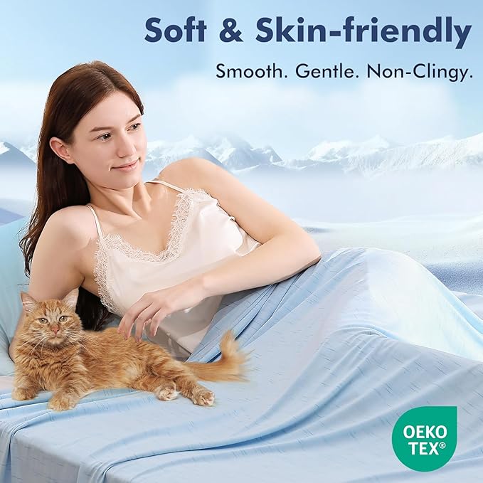 Elegear Cooling Blanket for Hot Sleepers, Double-Sided Arc-Chill® 3.0 Cooling Tech, Q-Max >0.5 Cool to Touch Cooling Blankets, Soft Breathable Summer Blanket for Night Sweats & Hot Flashes, King