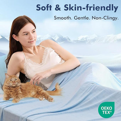Elegear Cooling Blanket for Hot Sleepers, Double-Sided Arc-Chill® 3.0 Cooling Tech, Q-Max >0.5 Cool to Touch Cooling Blankets, Soft Breathable Summer Blanket for Night Sweats & Hot Flashes, King