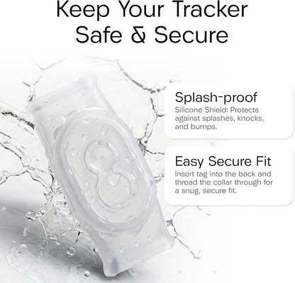 Tabcase v2 Protective Cases (2 Pack) for Loc8tor TabCat Pet Collar Locator v2 (Clear)