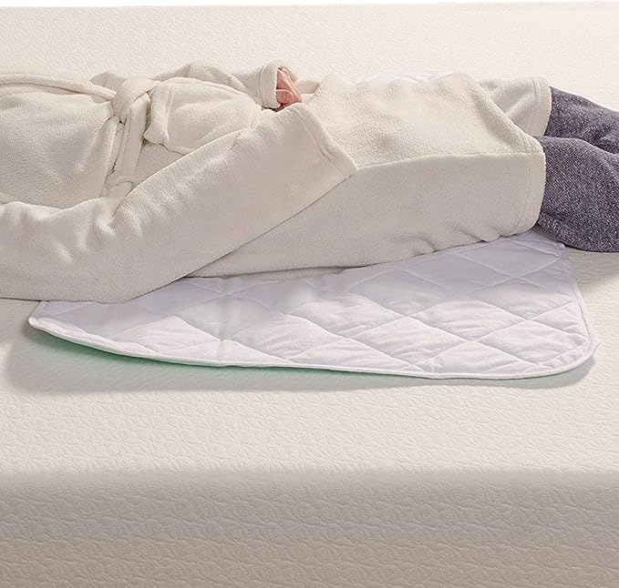 DMI Waterproof Sheet to be Used as a Bed Pad, Bed Liner, Mattress Protector, Pee Pad, Furniture Cover or Seat Protector with Quilted Slide Sheet and 3 Layers of Protection, Without Straps, 36 x 52