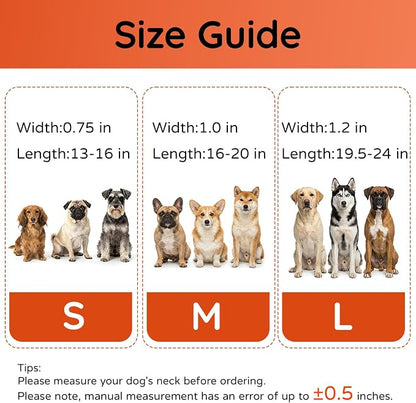 Airtag Dog Collar, Dog Collar with airtag Holder, IP68 Waterproof Leather Dog Collar with Metal Buckle & Lockable Airtag Holder, Heavy Duty Adjustable for Small Medium Large Dogs (Pink L)