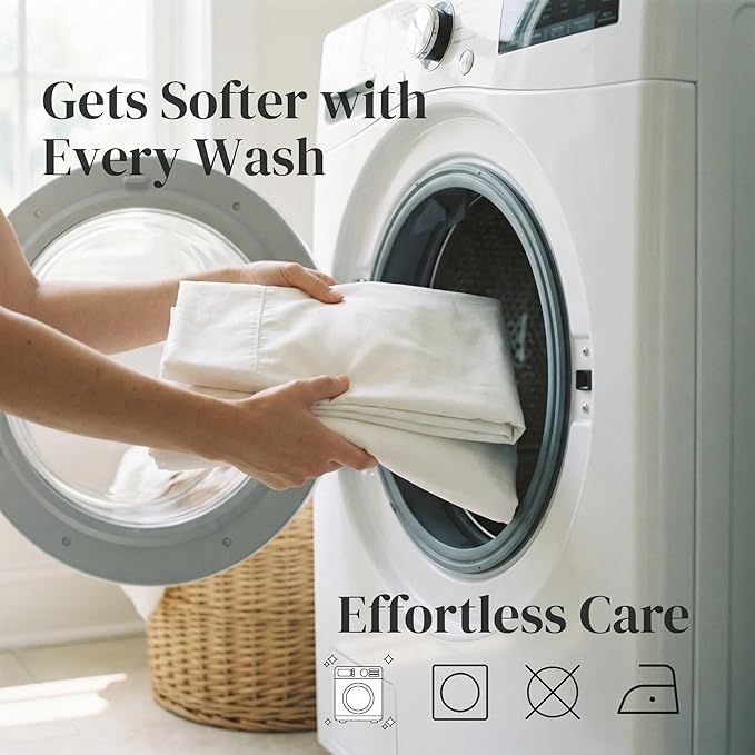 Beckham Hotel Collection Pillowcases Queen Size Set of 2, Cool Touch Cotton Sateen Fabric, 500TC, Silky Smooth & Soft, Open End, Dark Gray