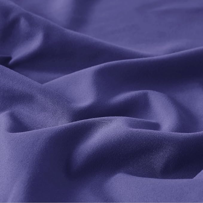 Bedsure Skipper Blue Duvet Cover Queen Size - 3 Pieces Prewashed Cotton-Like Polyester Extra Soft Bedding Set, Includes 1 Duvet Cover 90x90 Inches with Zipper Closure & 2 Pillow Shams, No Comforter