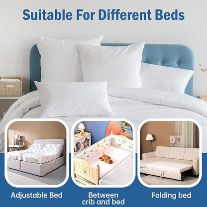 Vekkia Split King Gap Filler for Adjustable Bed,Twin to King Bed Converter Kit,Bed Bridge Twin to King,Mattress Connector with Washable Cover,for Guests Stayovers,Family Room(75in×10in)